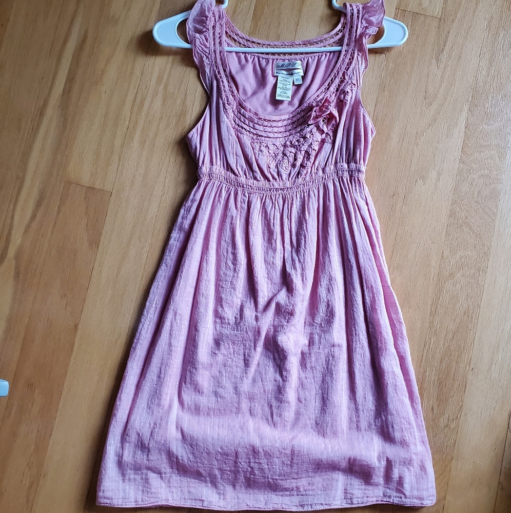 MSSP Max Studio XS Pink Sleeveless Dress Cotton